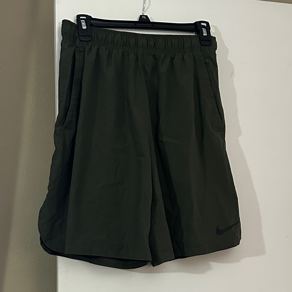 Nike Men's Dark Green Athletic Shorts